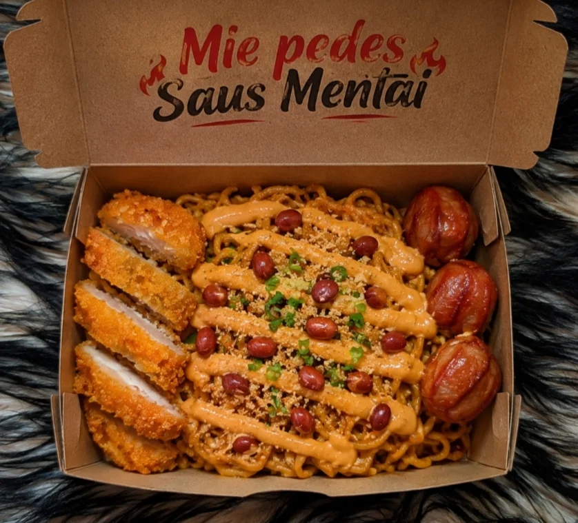Mie Pedes Saus Mentai