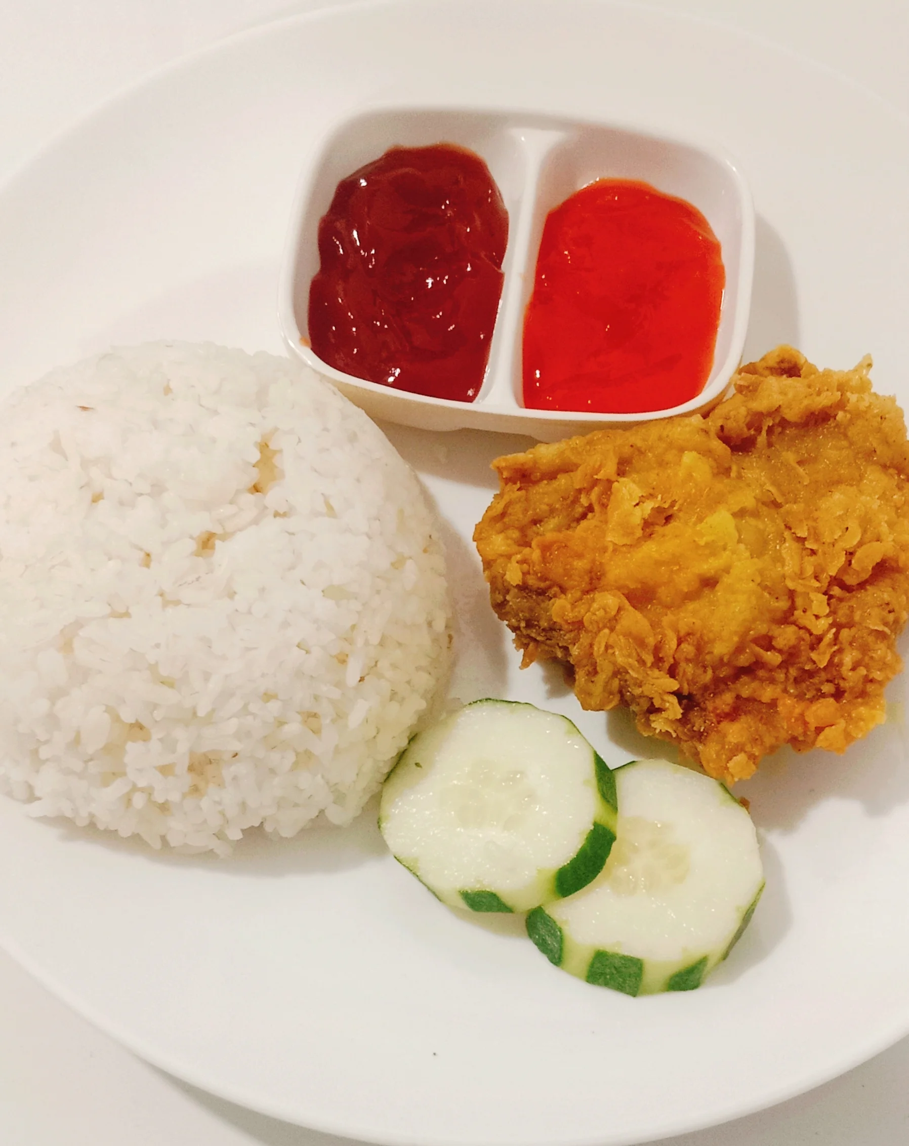 Ayam krispy+nasi