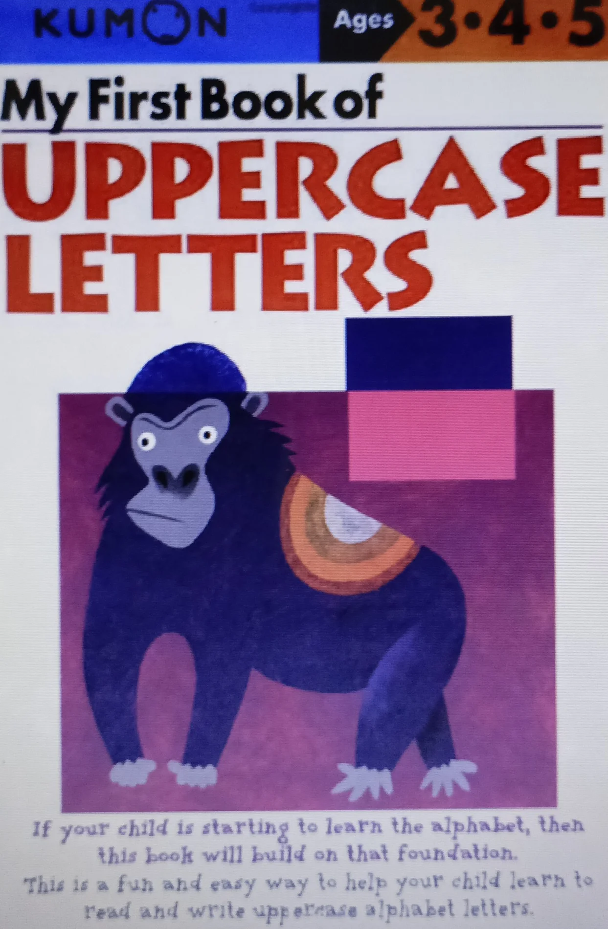 Worksheet Anak Kumon Ages 3.4.5 Uppercase Letters