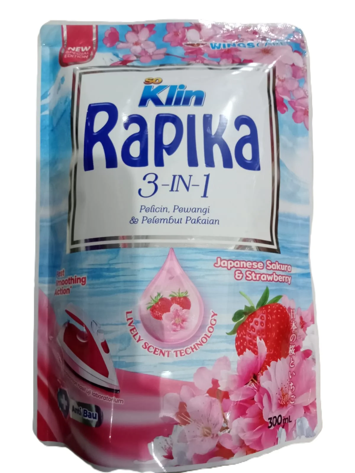 RAPIKA POUCH 300ML SMOOTING ACTION-SAKURA