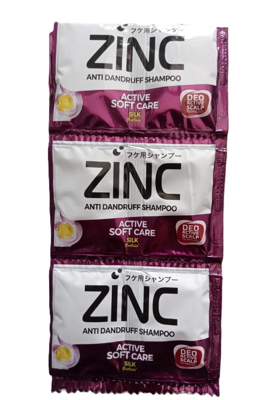 ZINC SAMPO SACHET 10ML ACTIVE SOFT CARE