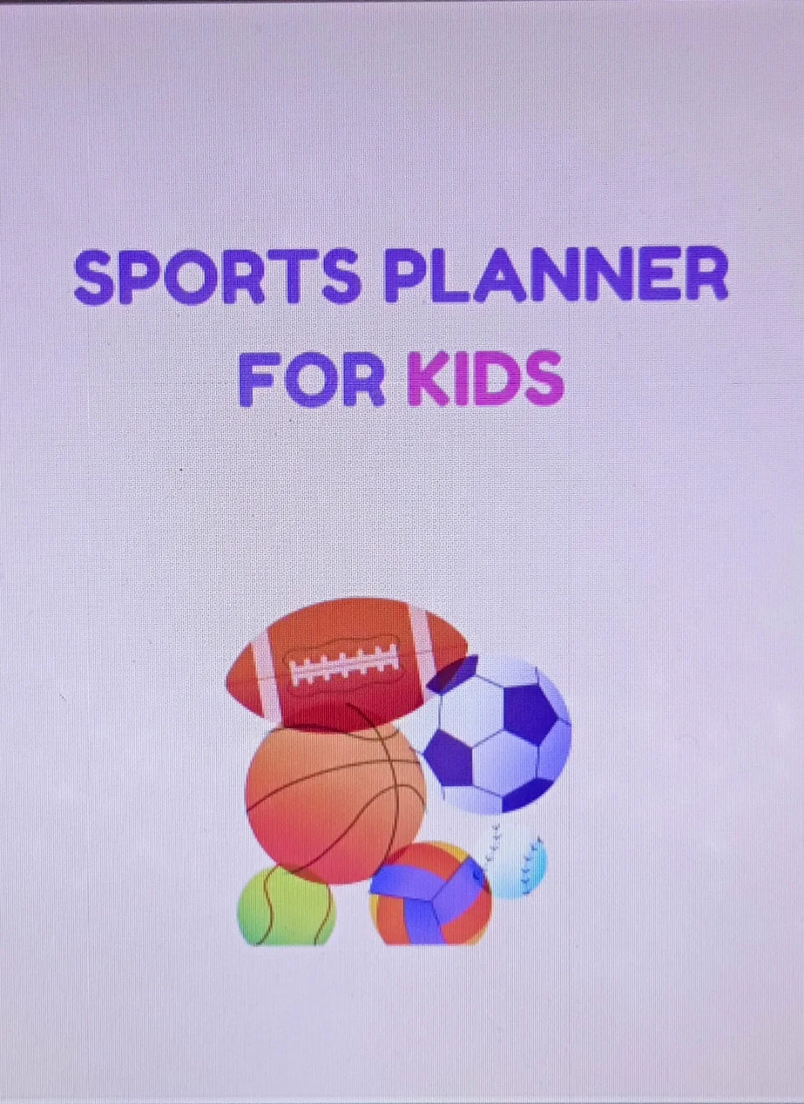 Worksheet Anak "Sport Planner For Kids" - 100 hal