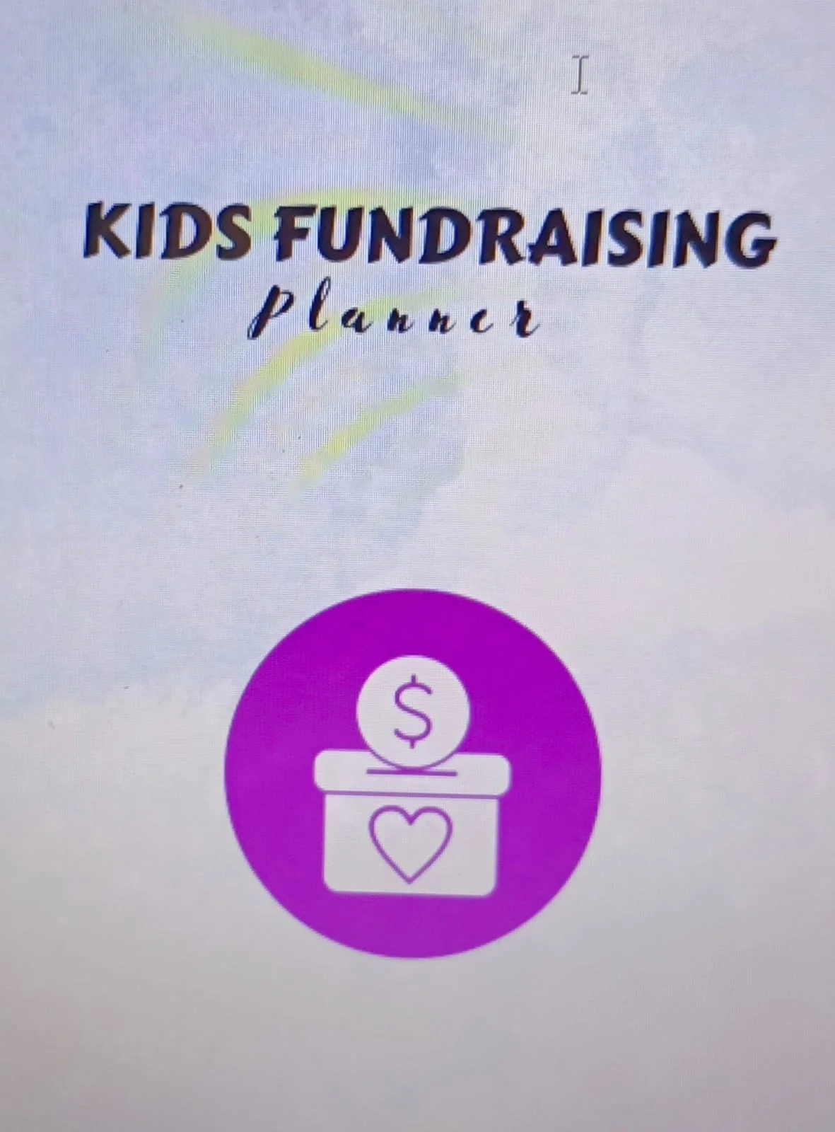 Worksheet Anak "Kids Fundraising Planner" - 35 hal