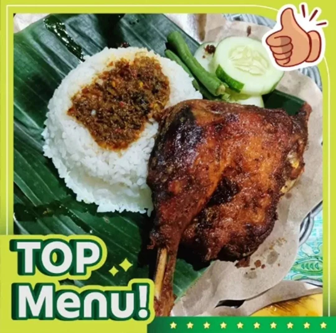 Nasi bebek bumbu hitam