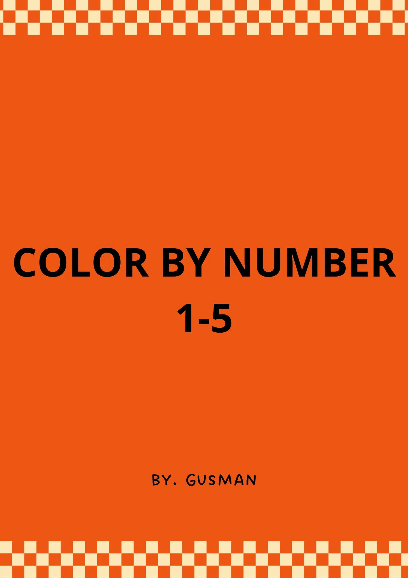 Worksheet Anak "Color By Number 1 - 5" - 100 hal