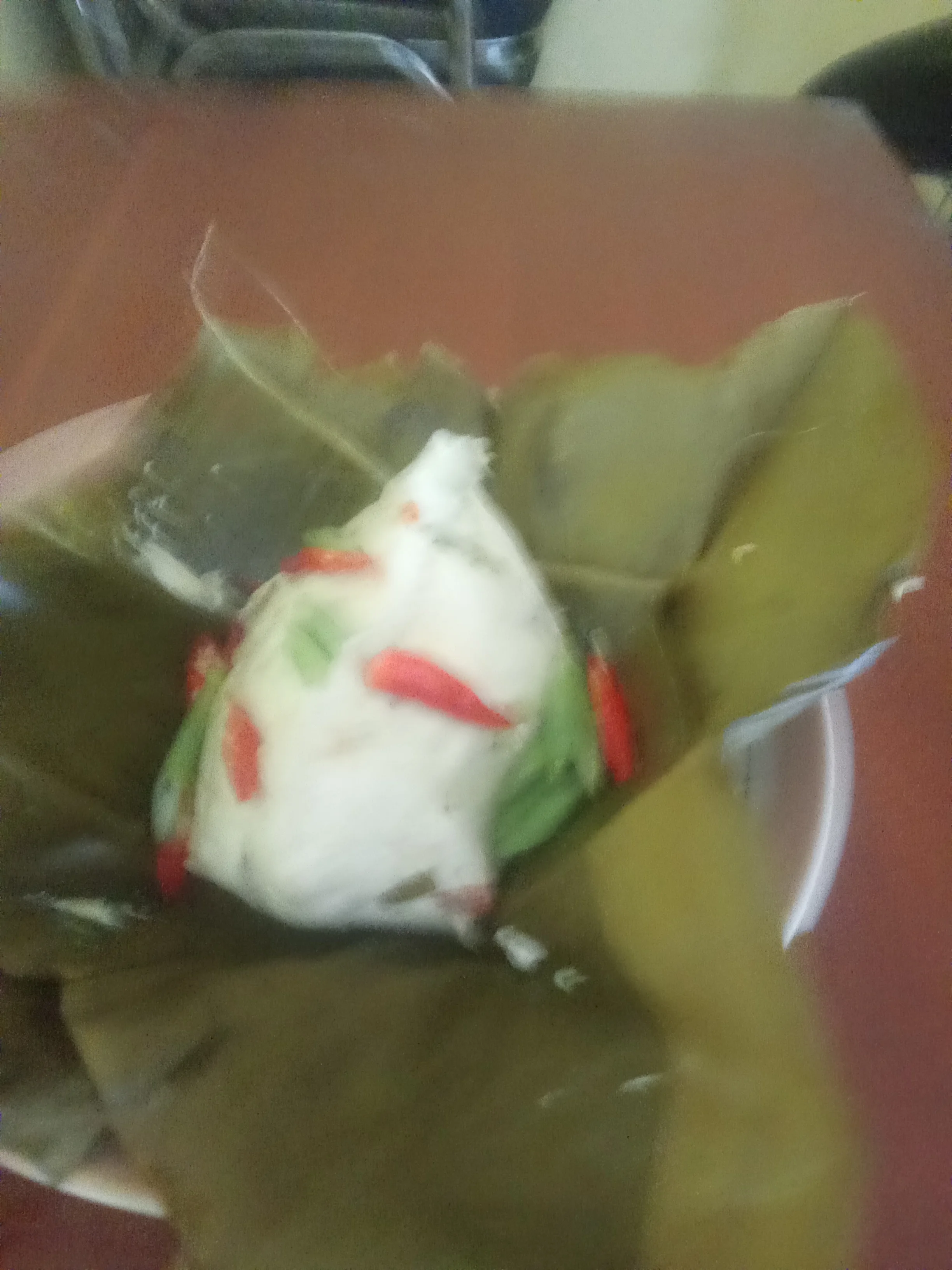 Pepes tahu jamur /bungkus