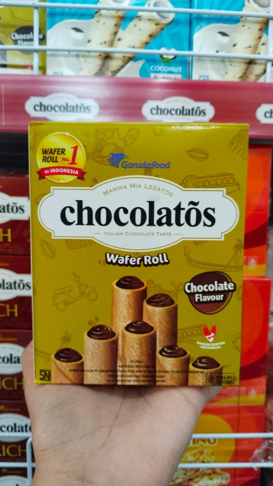Chocolatos box wafer stick