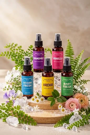 Deodorant spray tawas