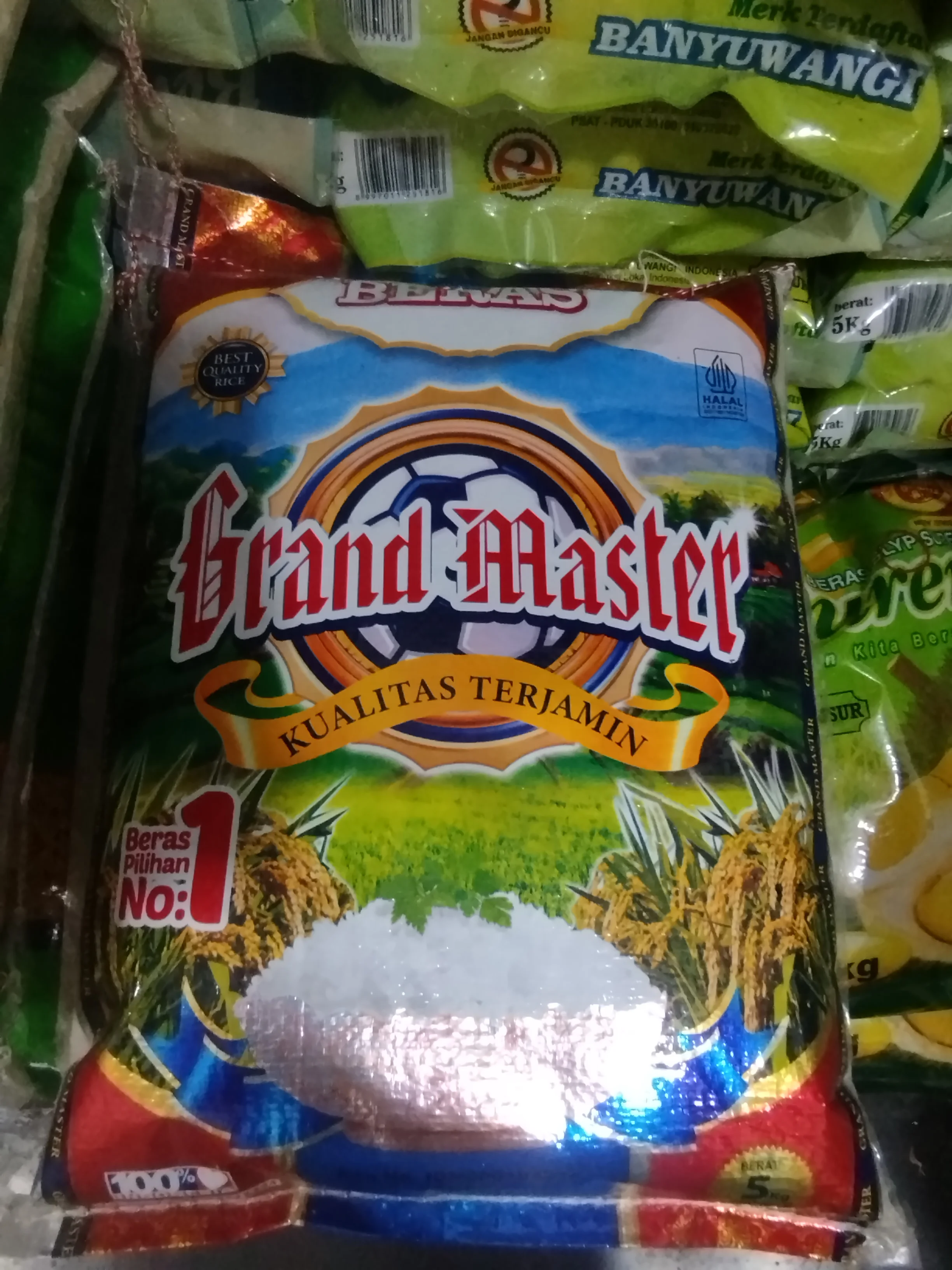 beras Punel berkualitas dalam kemasan 5kg