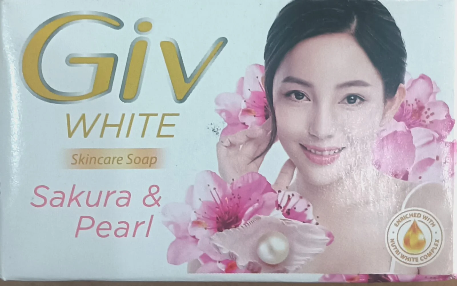 GIV Sabun Mandi WHITE Sakura & Perl BAR 76/72gr