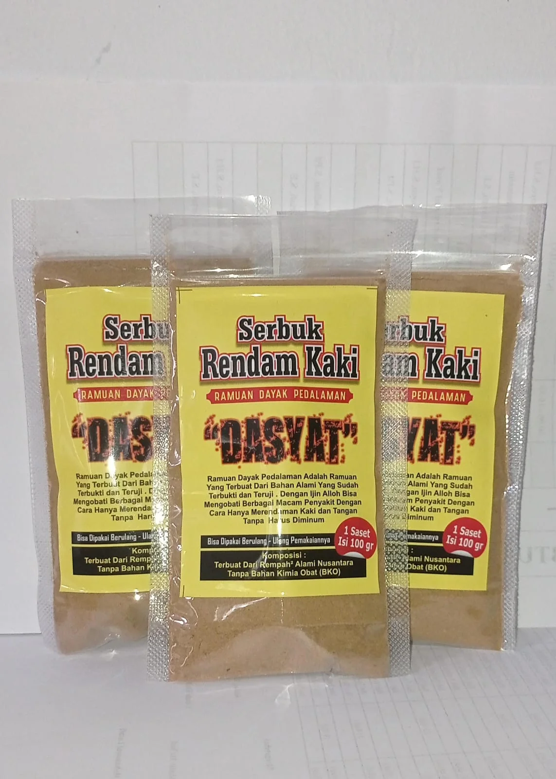 Serbuk Rendam Kaki Dahsyat