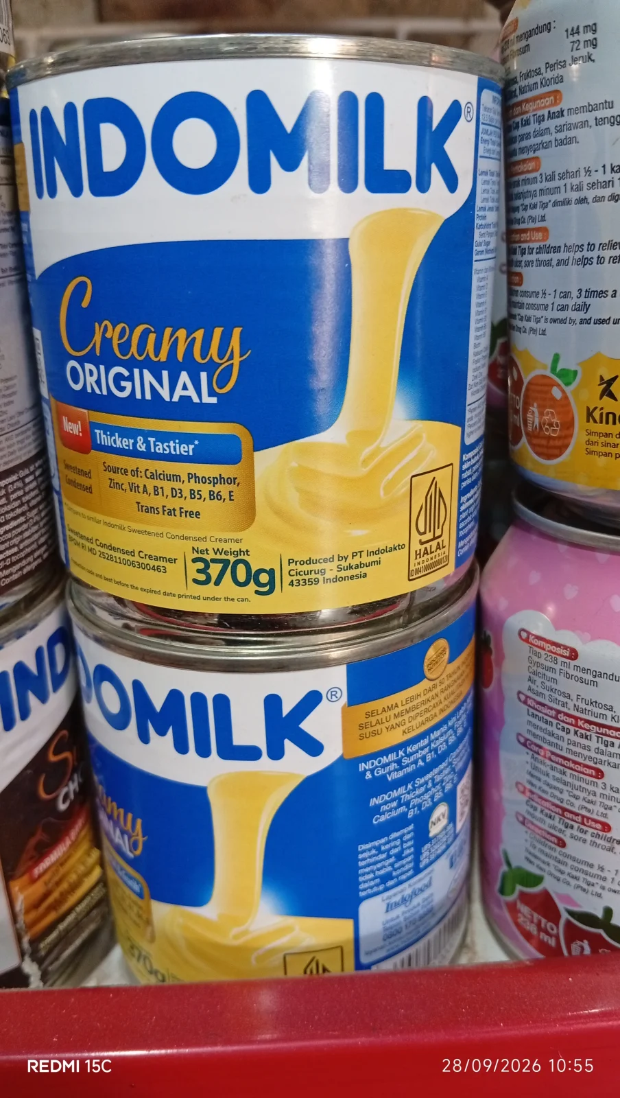 Susu kaleng indomilk 370g