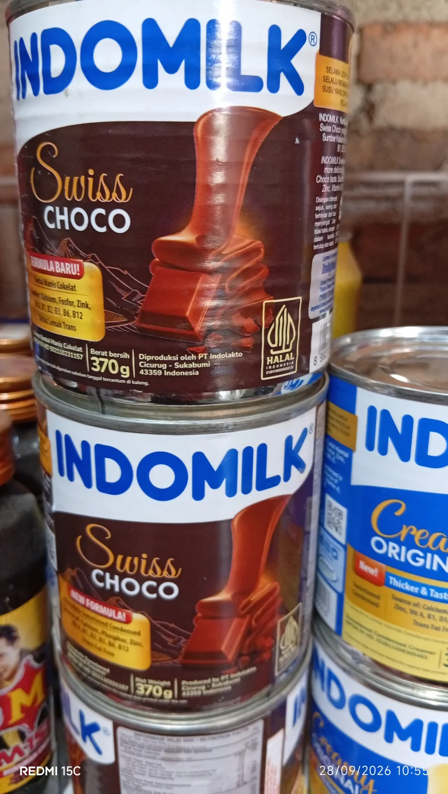 Susu kaleng indomilk coklat 370g
