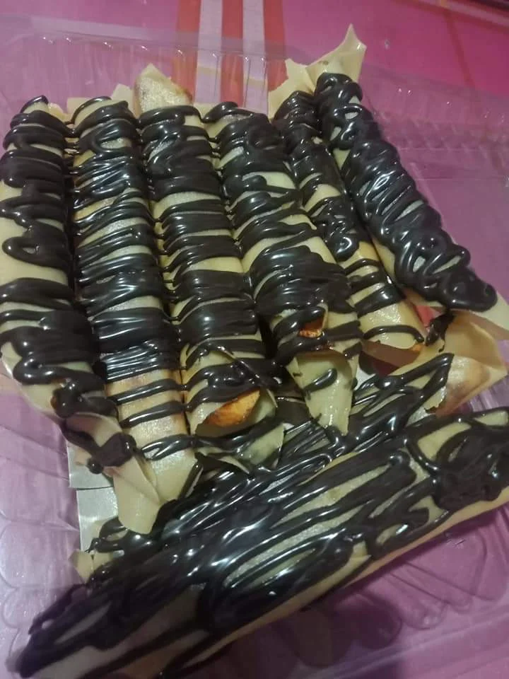 Banana roll toping coklat