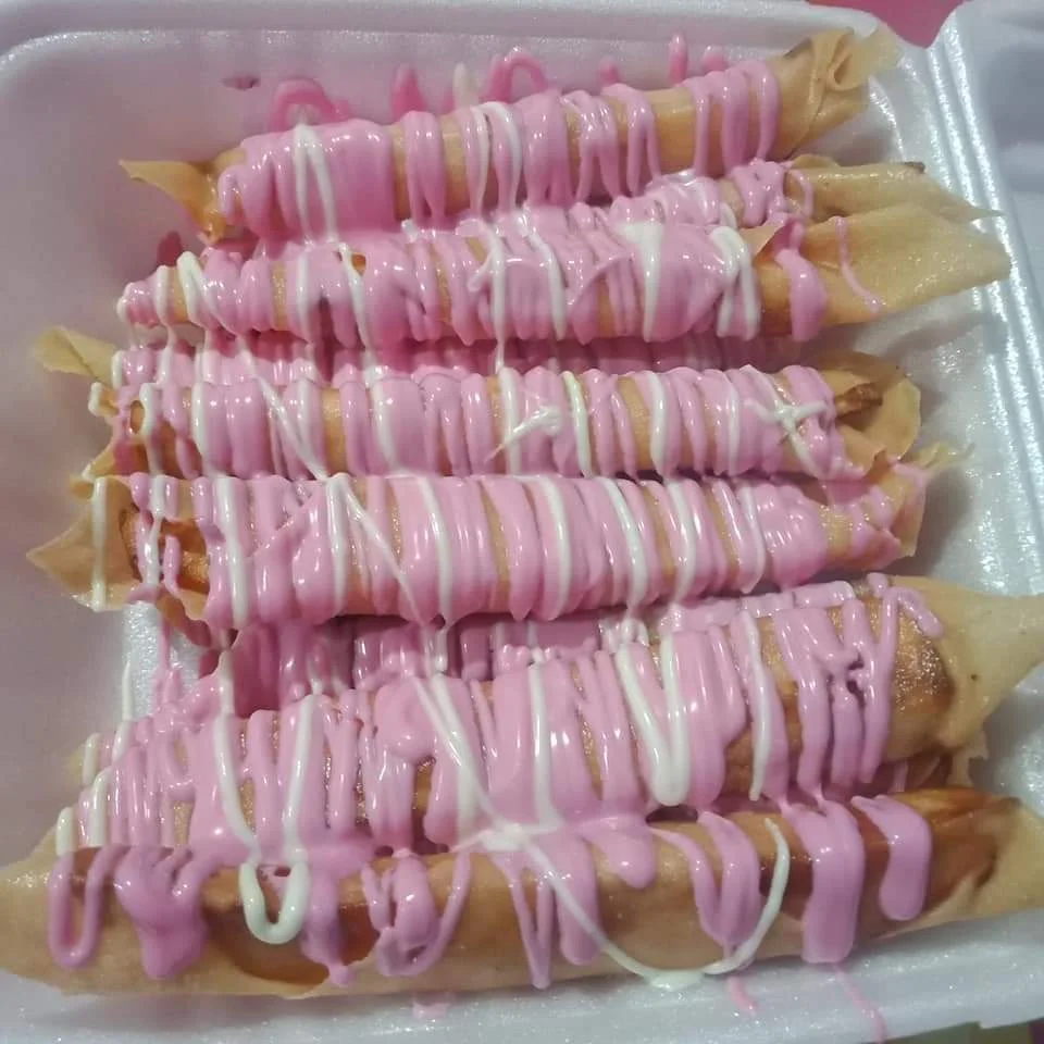 Banana roll toping