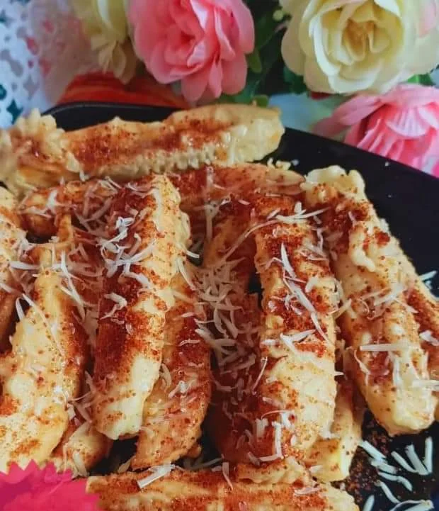 Pisang goreng palamsugar keju
