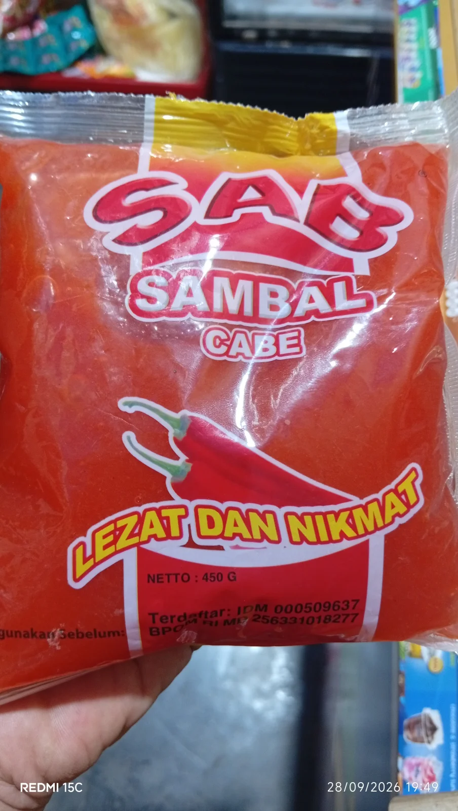Saus SAB 450g