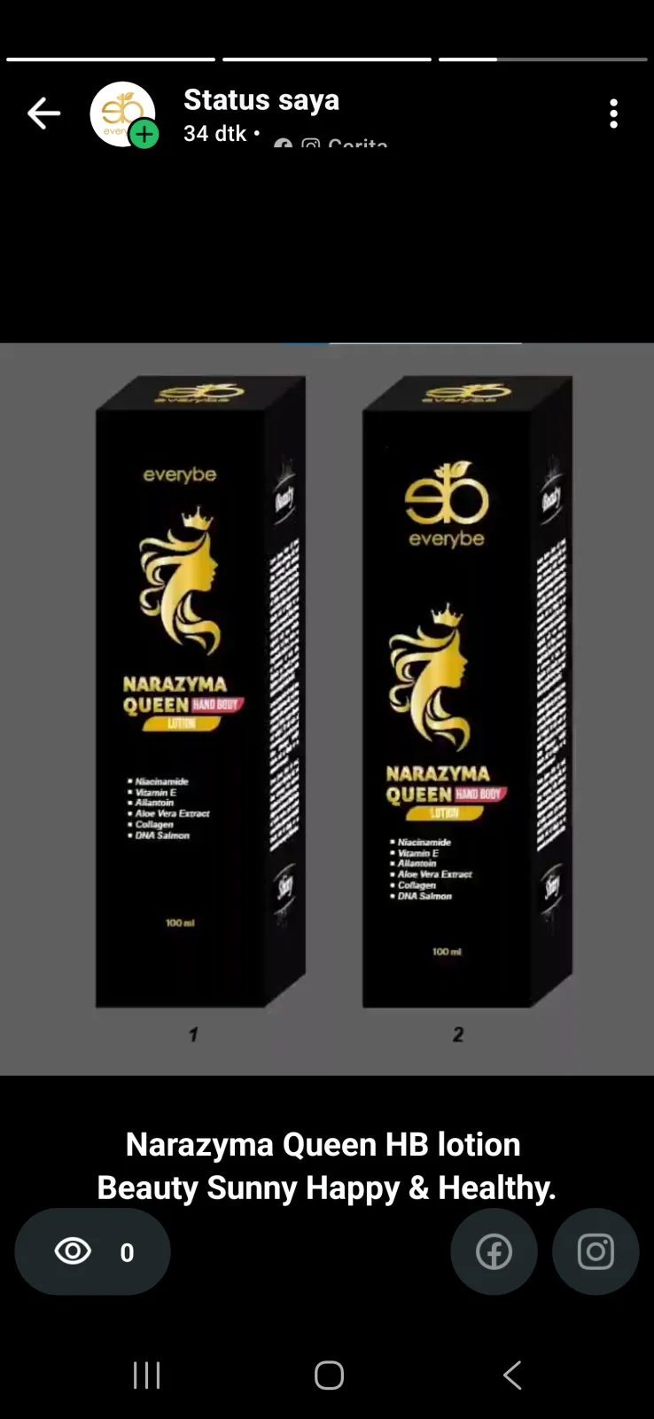 Narazyma queen Handbody Lotion Tone Up