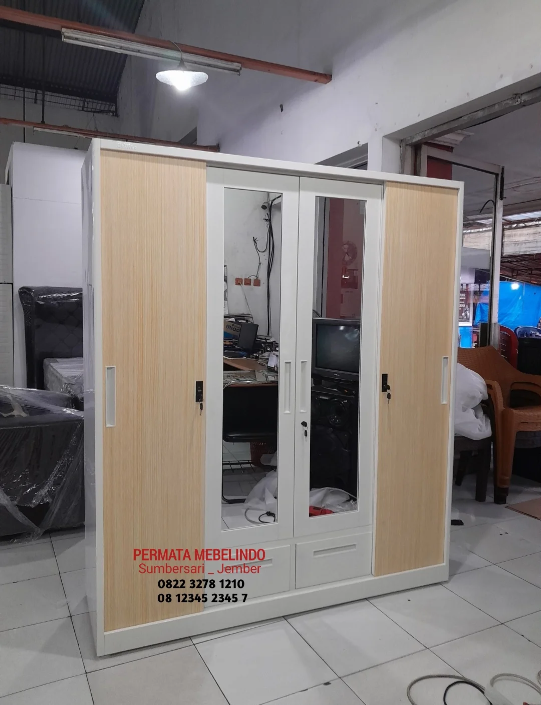 Lemari Slidding Besi Jumbo