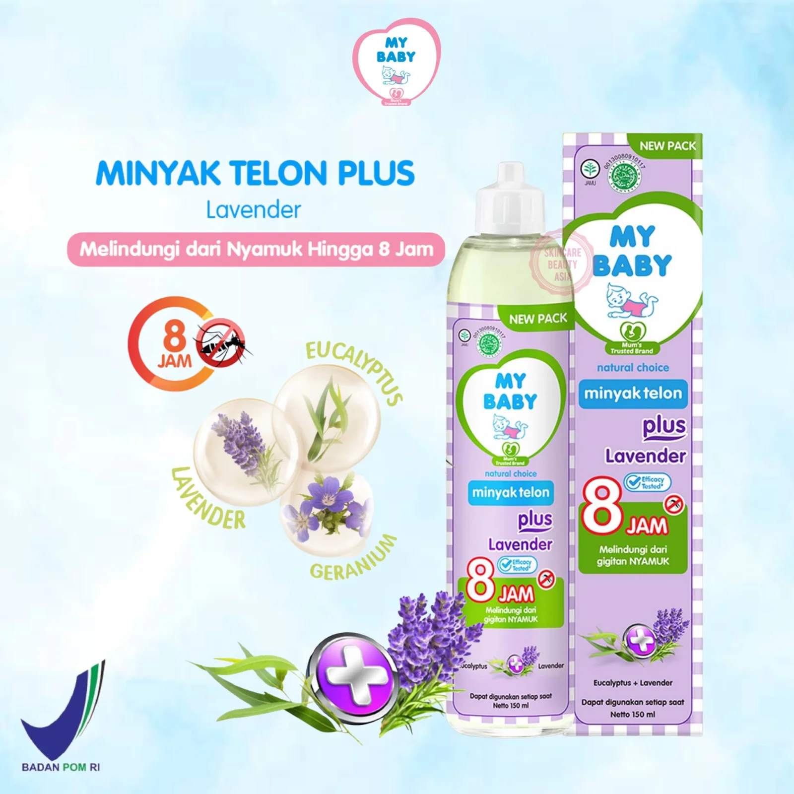My baby minyak telon 150ml Lavender 1 Botol