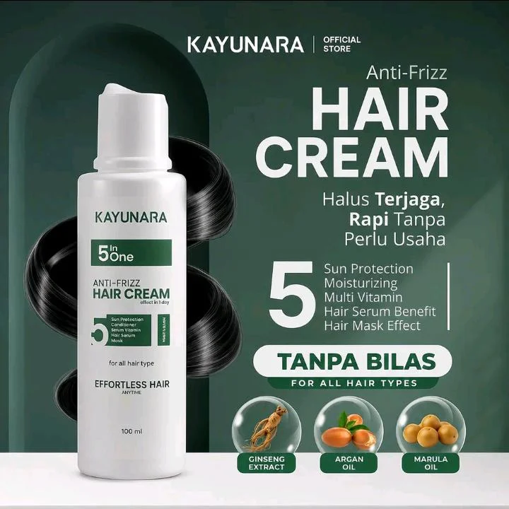 Kayunara Hair cream tanpa bilas