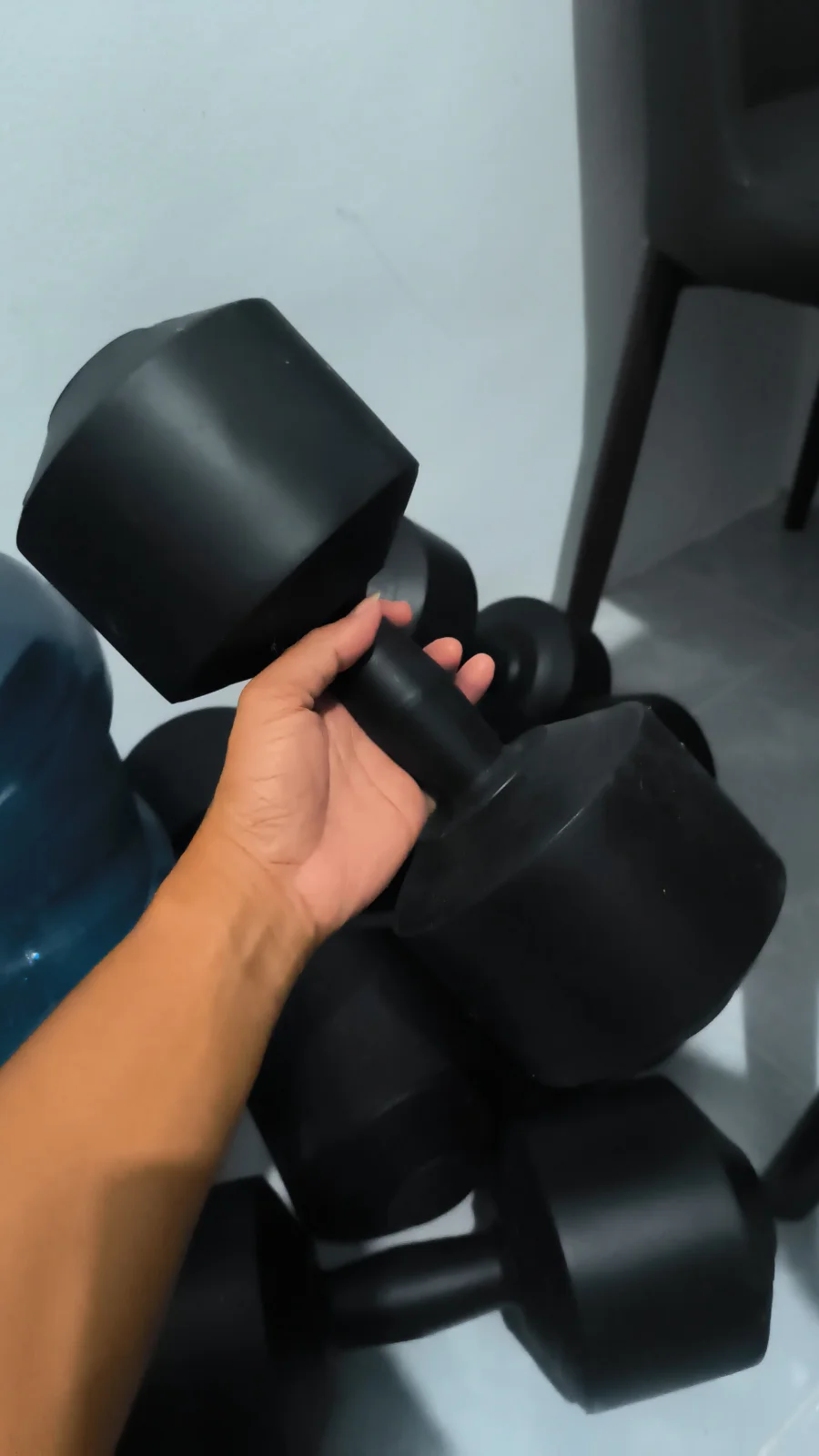 Dumble Kosongan Plastik Cover 7Kg 10Kg dan 12Kg