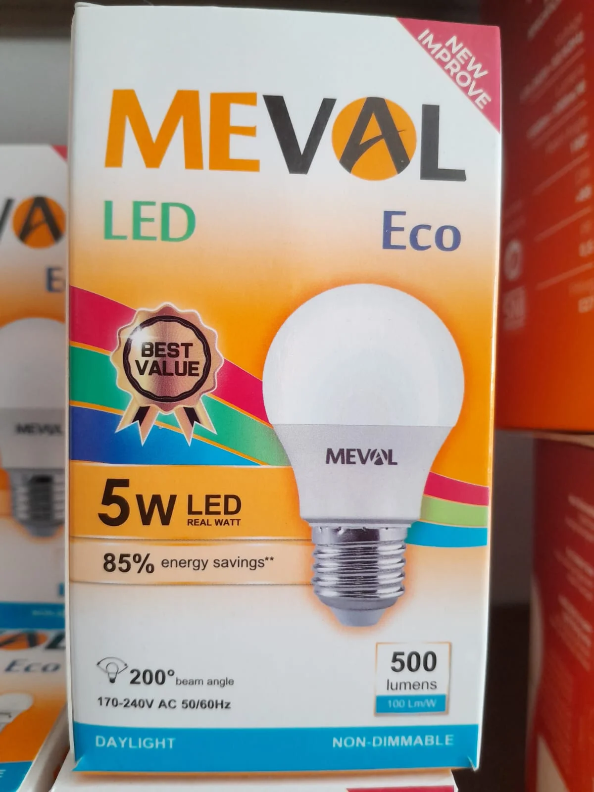 Lampu LED Meval 5W cahaya putih