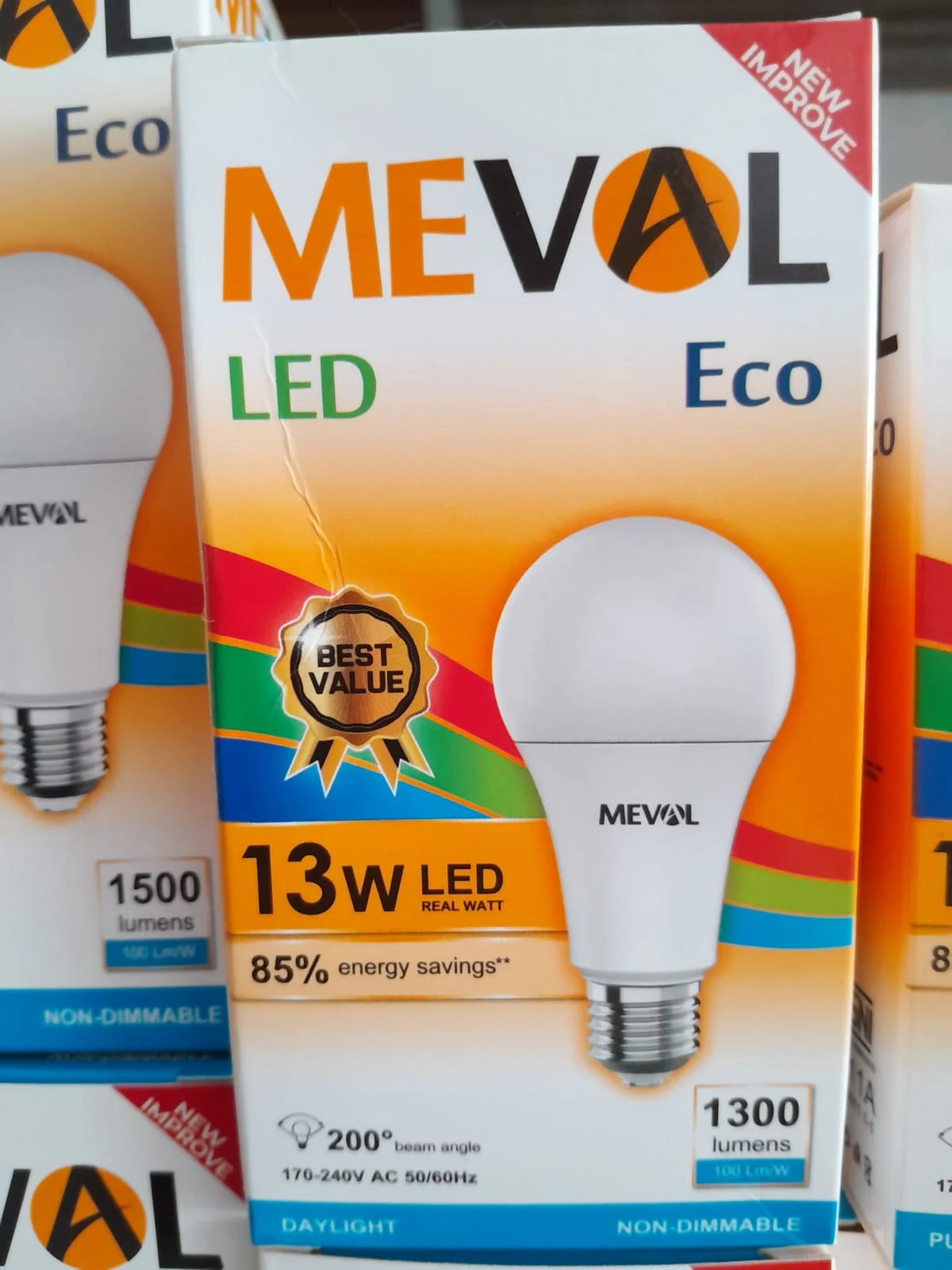 Lampu LED Meval 13W cahaya putih