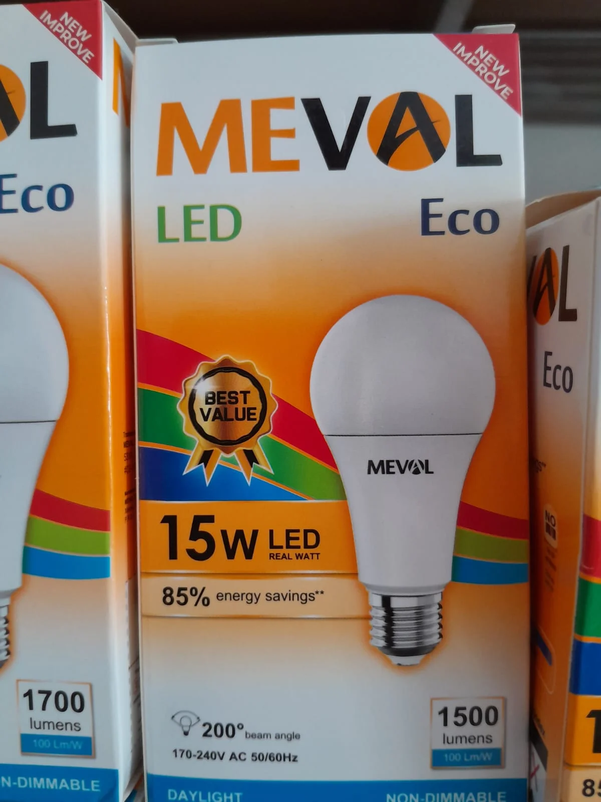 Lampu LED Meval 15W cahaya putih