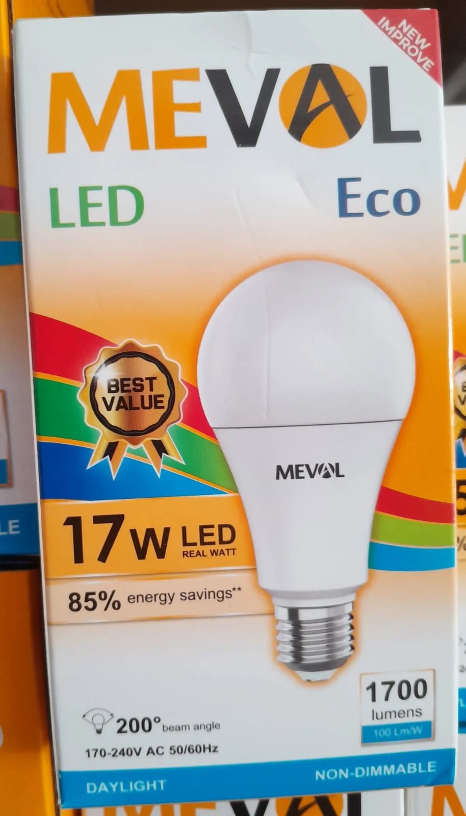 Lampu LED Meval 17W cahaya putih