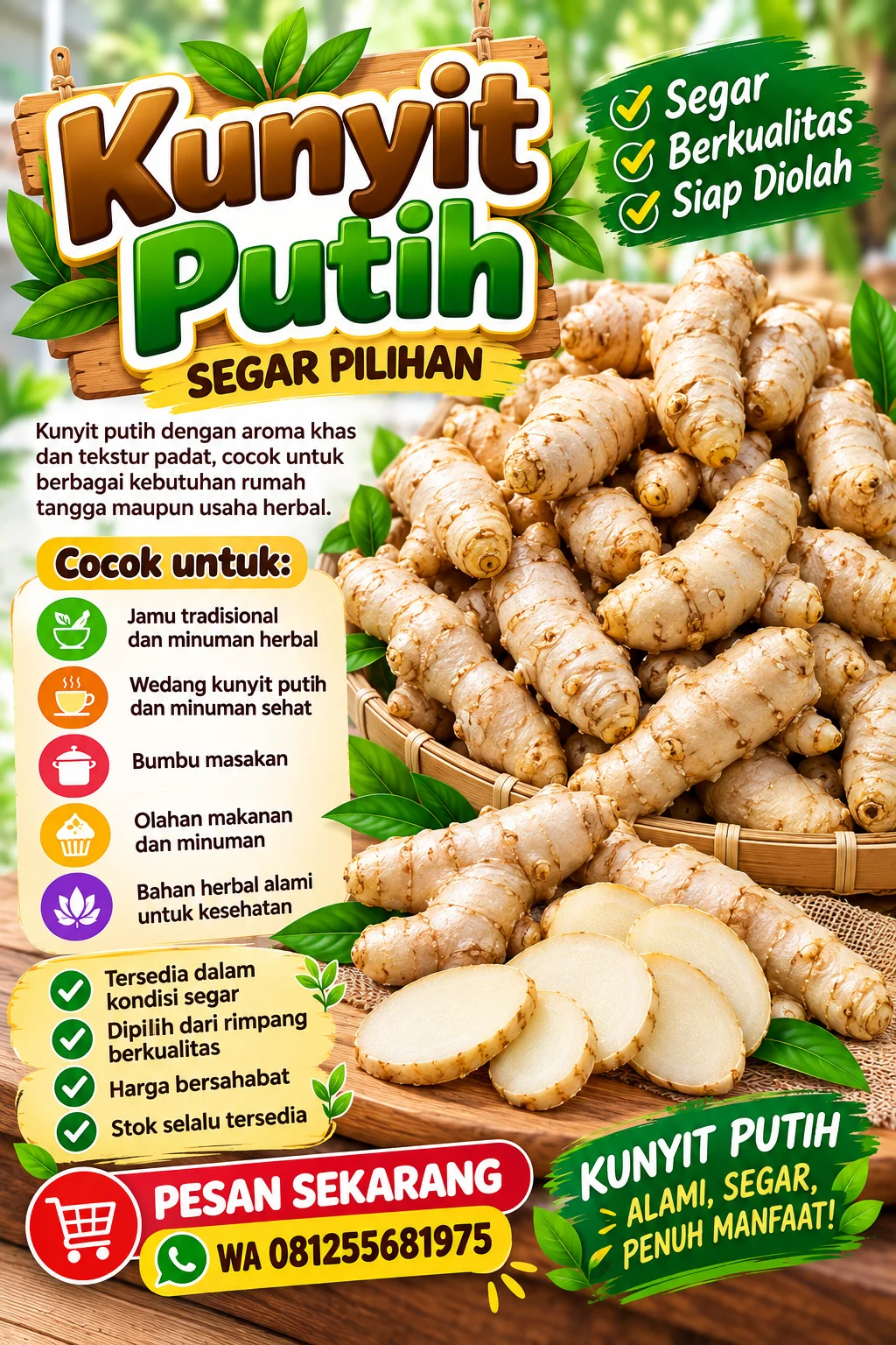 Jahe Putih Segar
