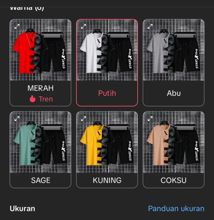 Stelan pria pemesanan COD hub admin