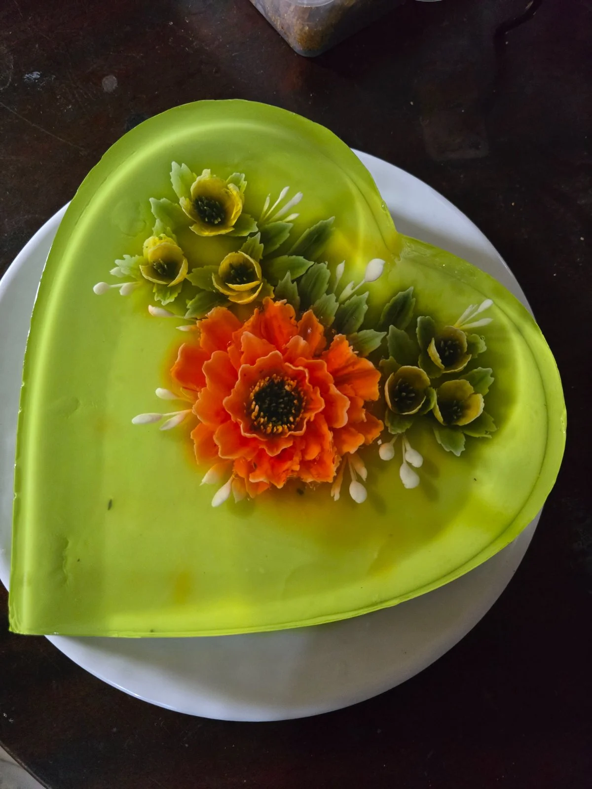 Puding art heart flower (PO 2 hr) hanya untuk Surakarta, Klaten, Yogja, Boyolali & Semarang.