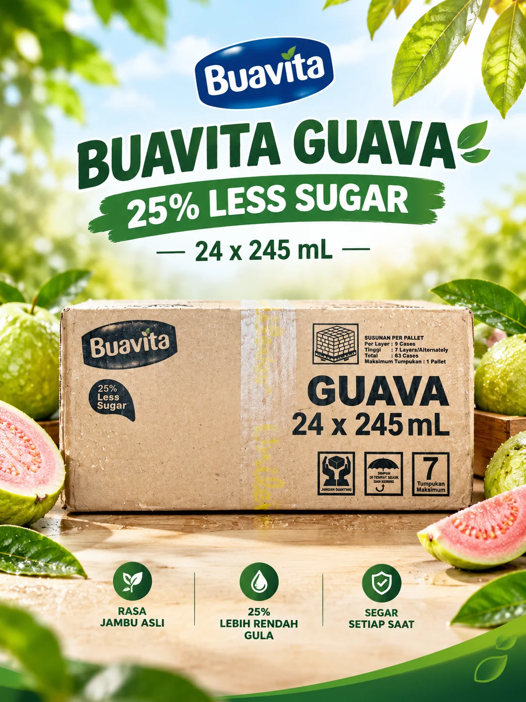 Buavita jambu 245ml isi 40pcs