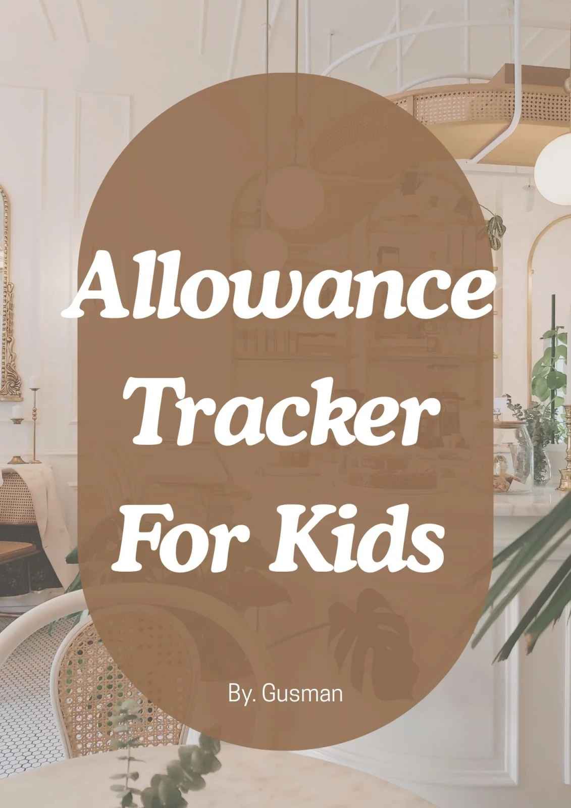 Worksheet Anak Kids Planner " Allowance Tracker For Kids " - 121 hal