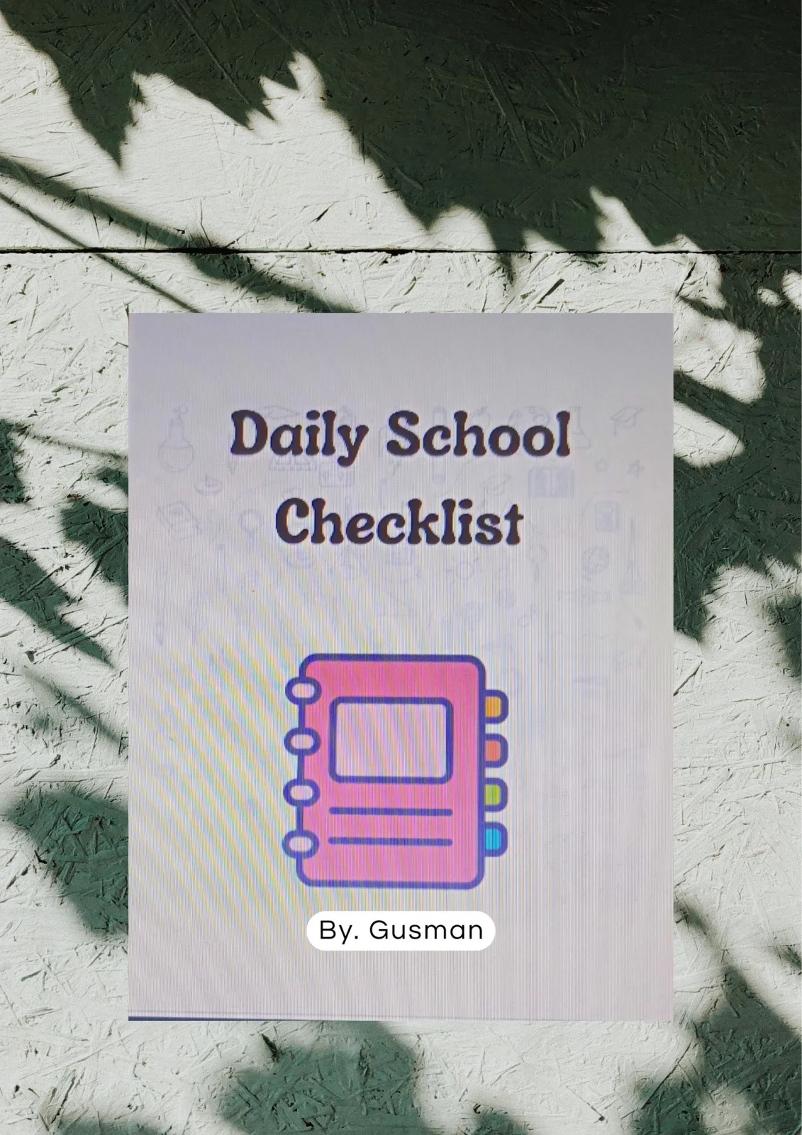 Worksheet Anak Kids Planner "Blank ChecklisSchedule" - 121 hal
