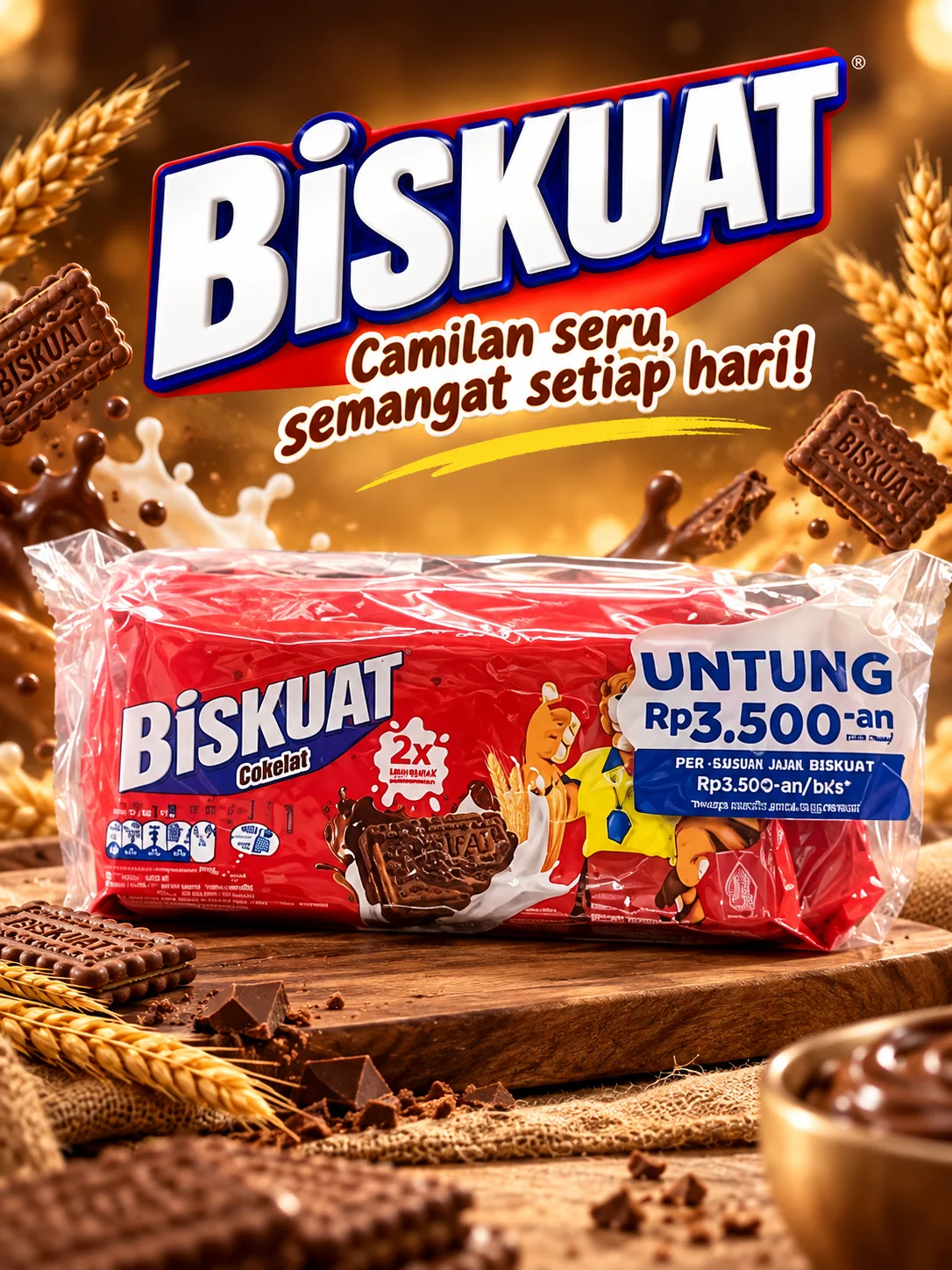 Biskuat coklat isi 12pak