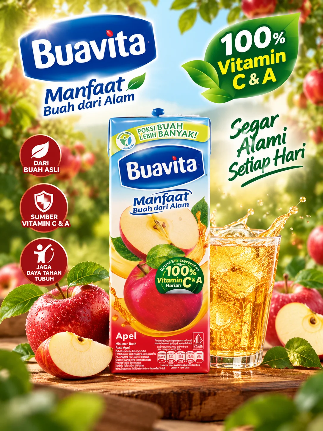 Buavita apel 245ml isi 24pcs