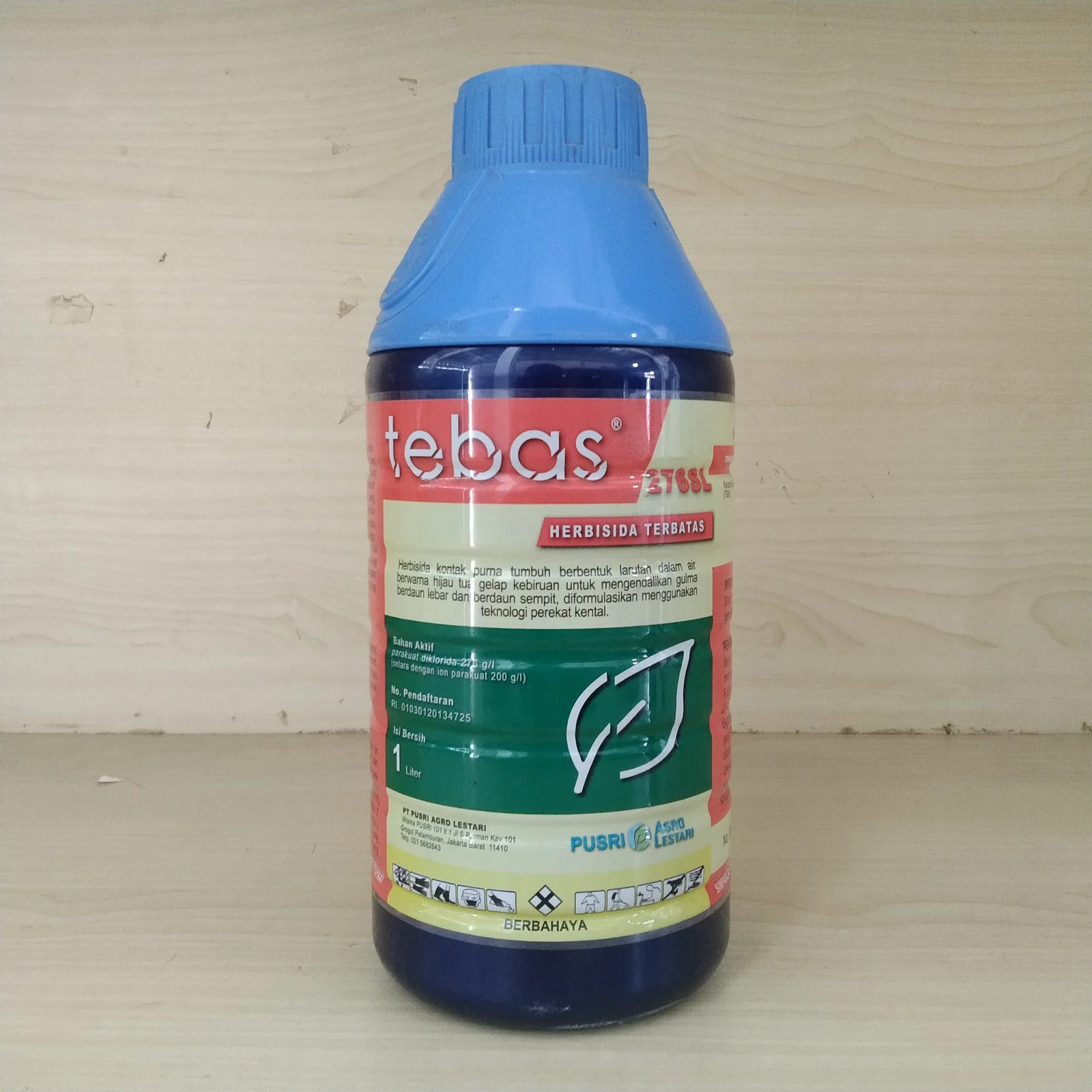 Tebas 276SL (ba. Parakuat diklorida 276 g/l setara dengan ion parakuat 200 g/l) 1L