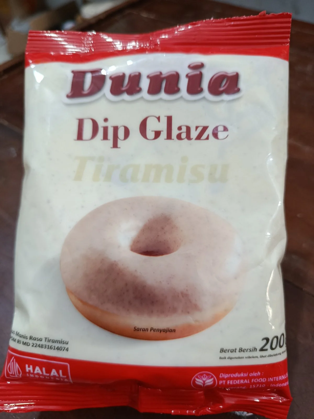 Glaze tiramisu