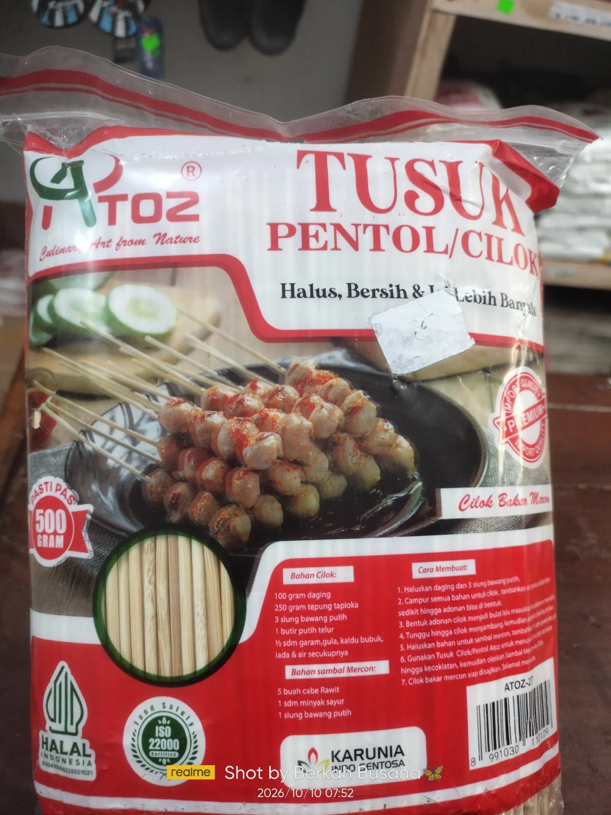 Tusuk pentol/cilok