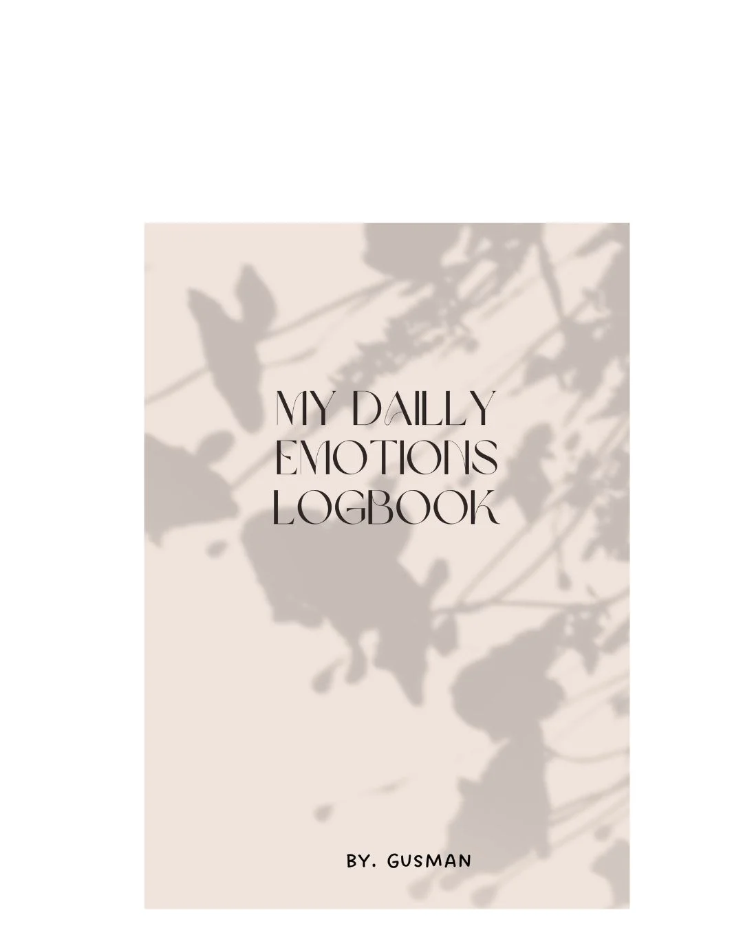 Worksheet Anak Kids Planner "Daily Emotions Logbook" - 3 hal