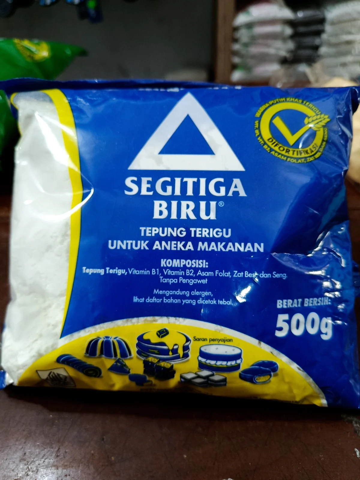 Terigu segitiga biru