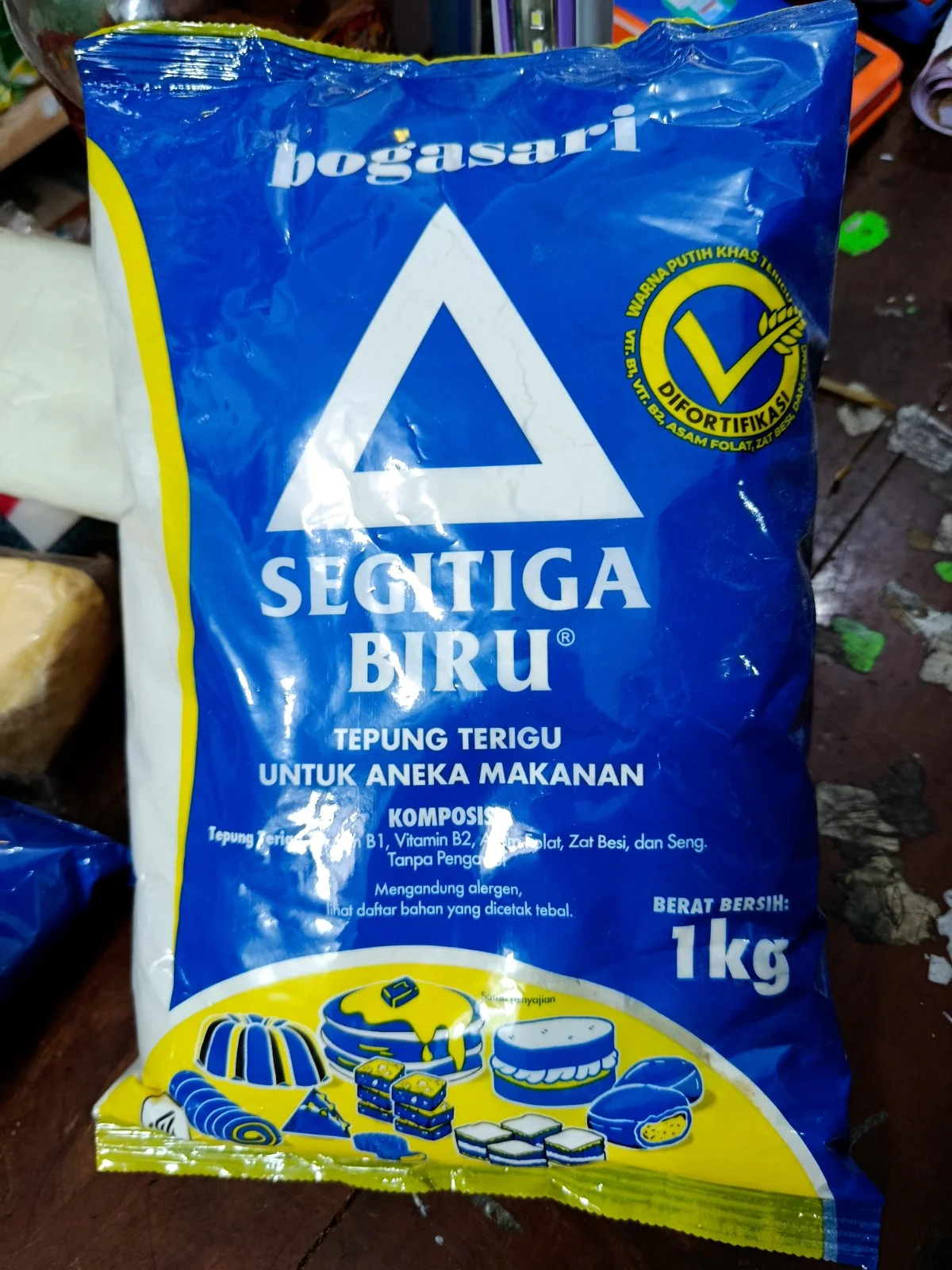 Terigu segitiga biru