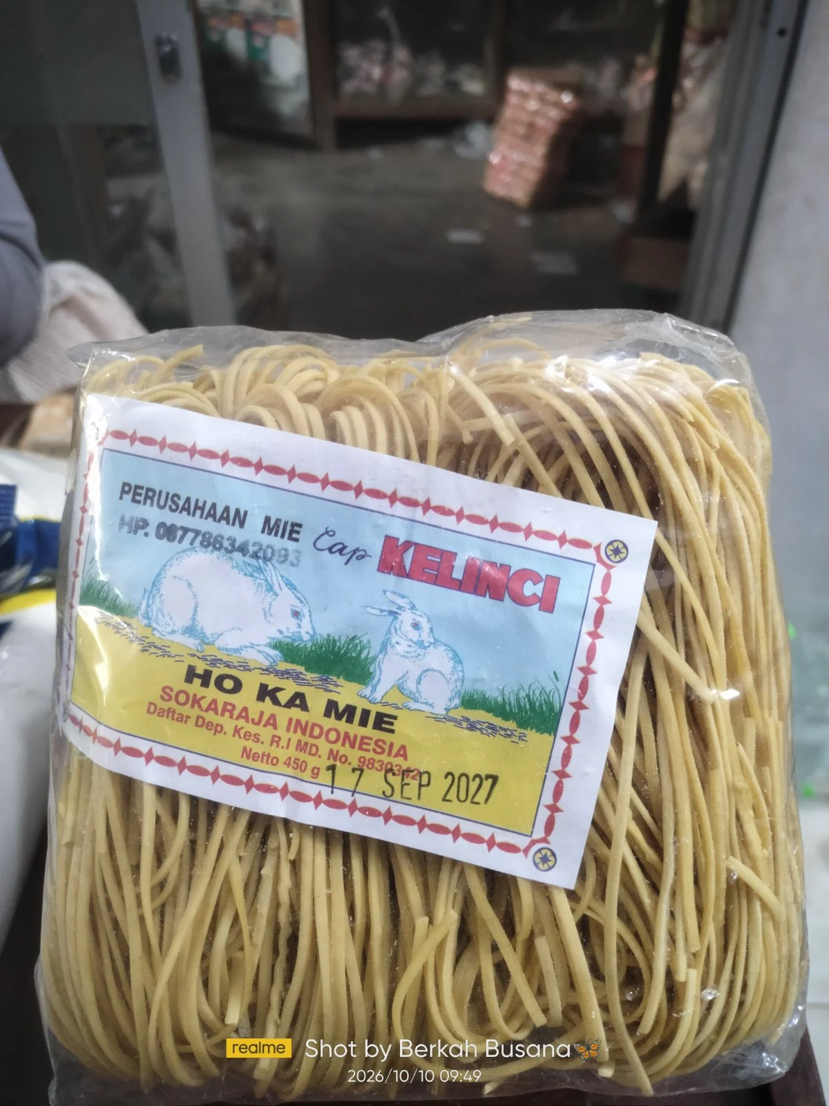 Mie cap kelinci