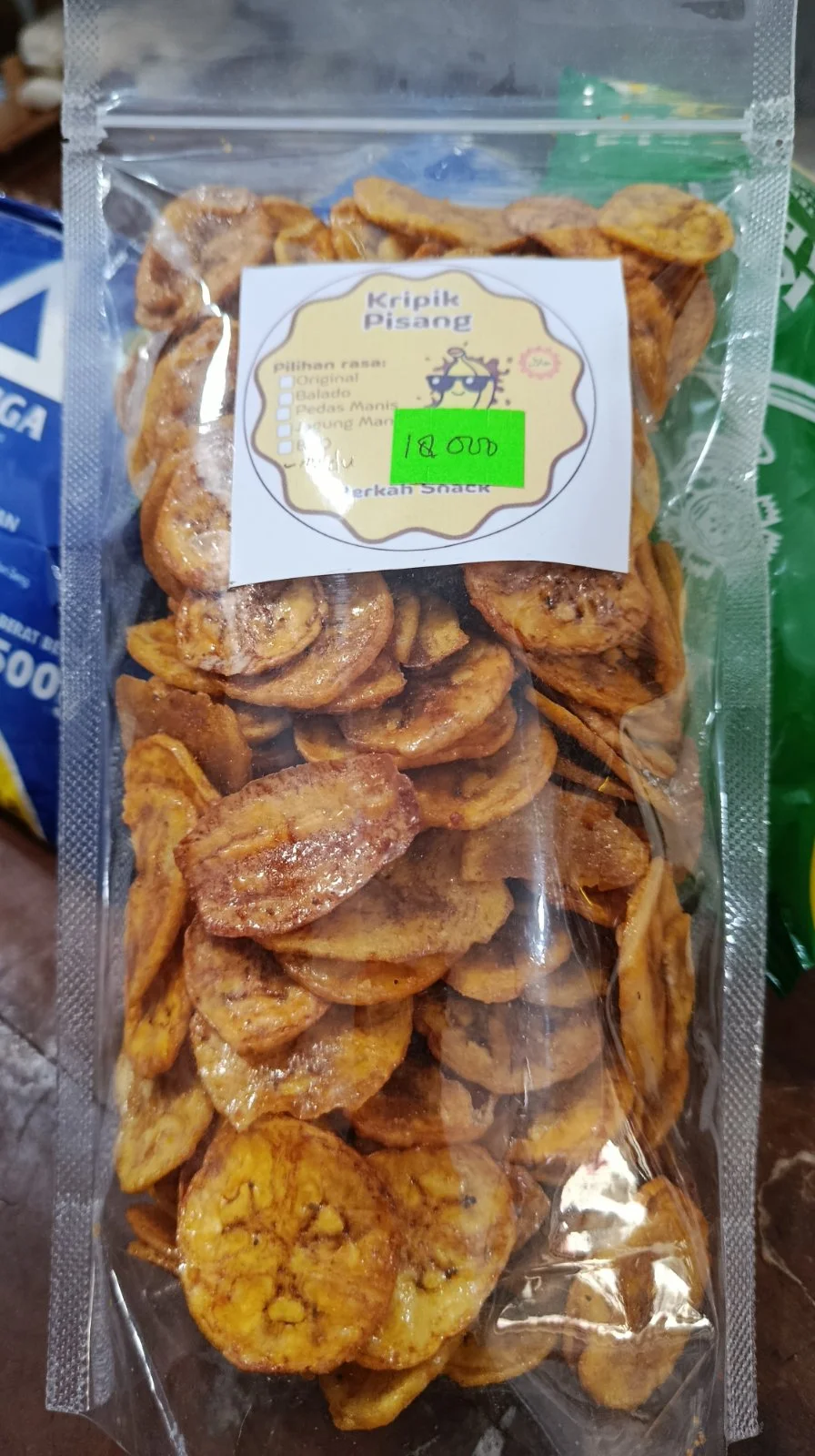 Keripik pisang madu