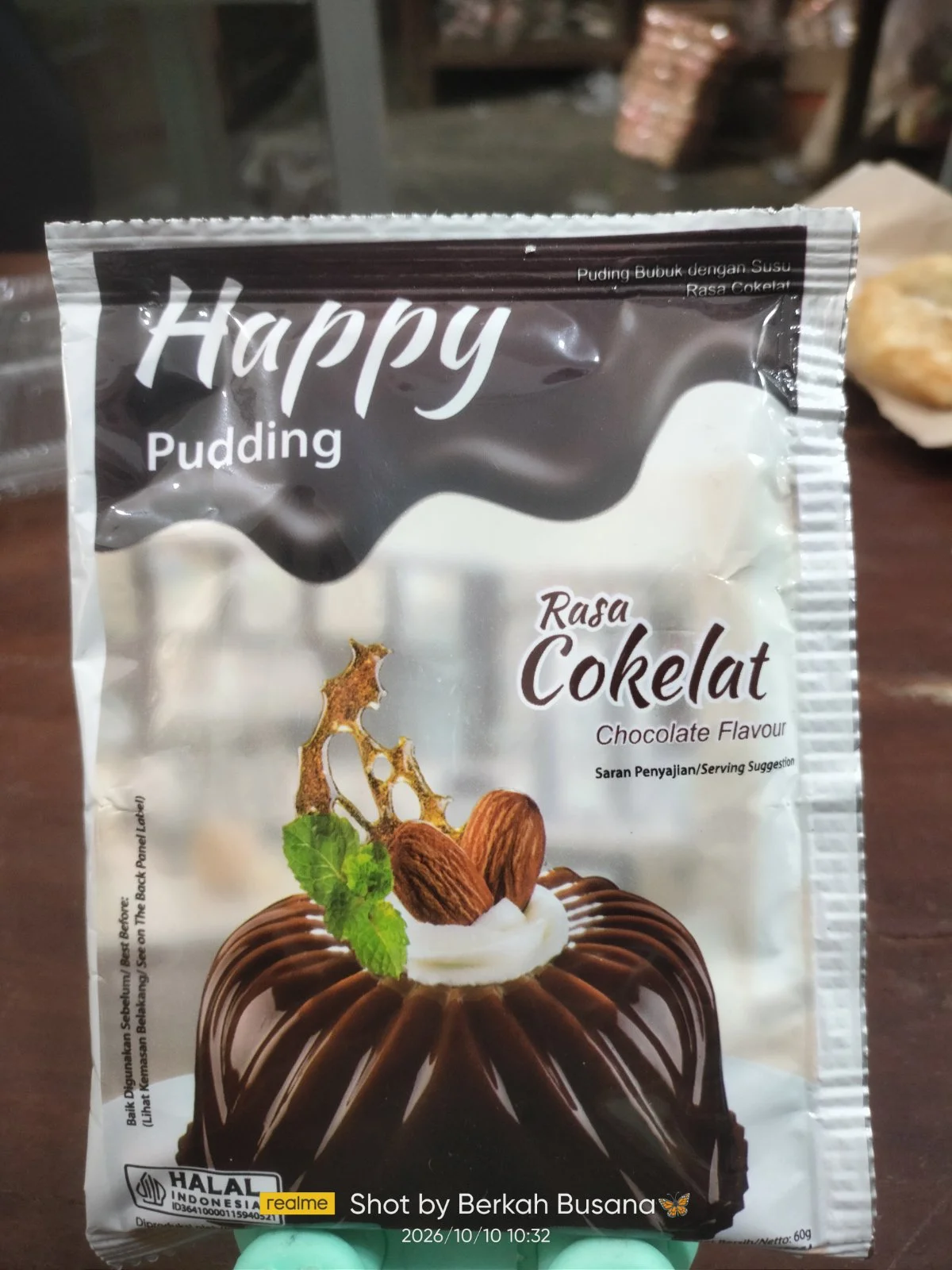 Puding coklat