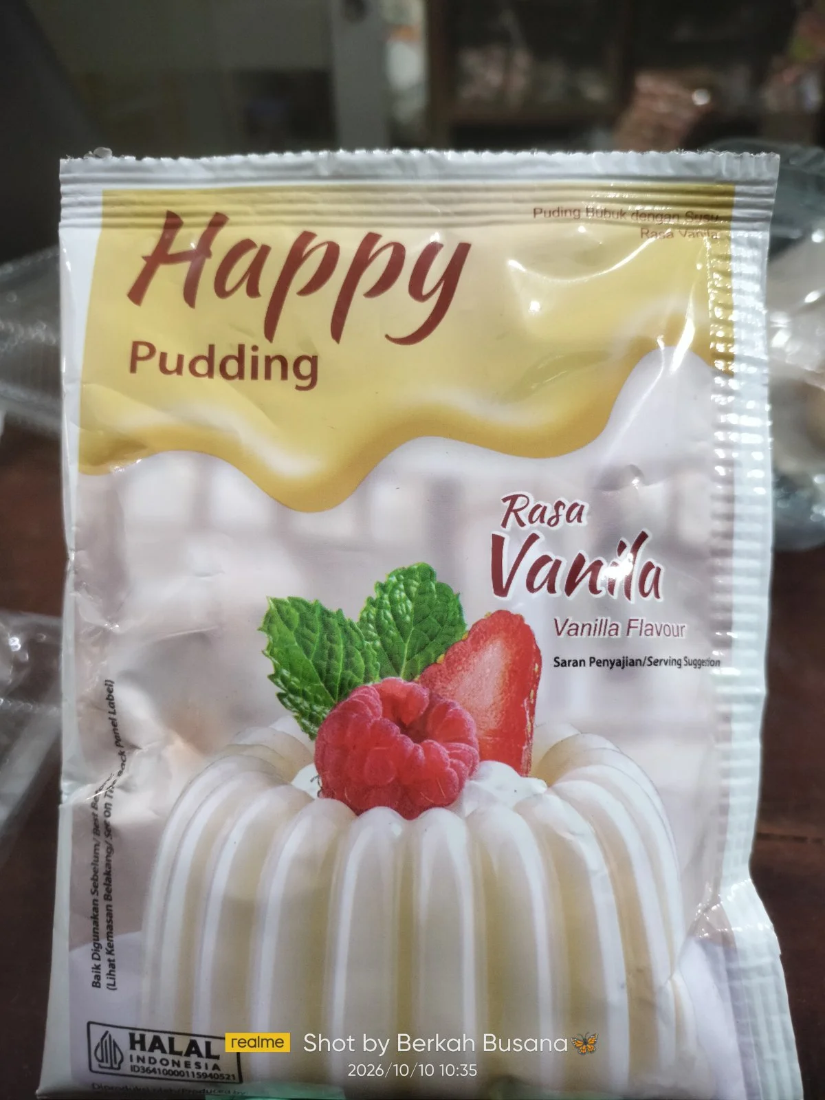 Puding vanilla