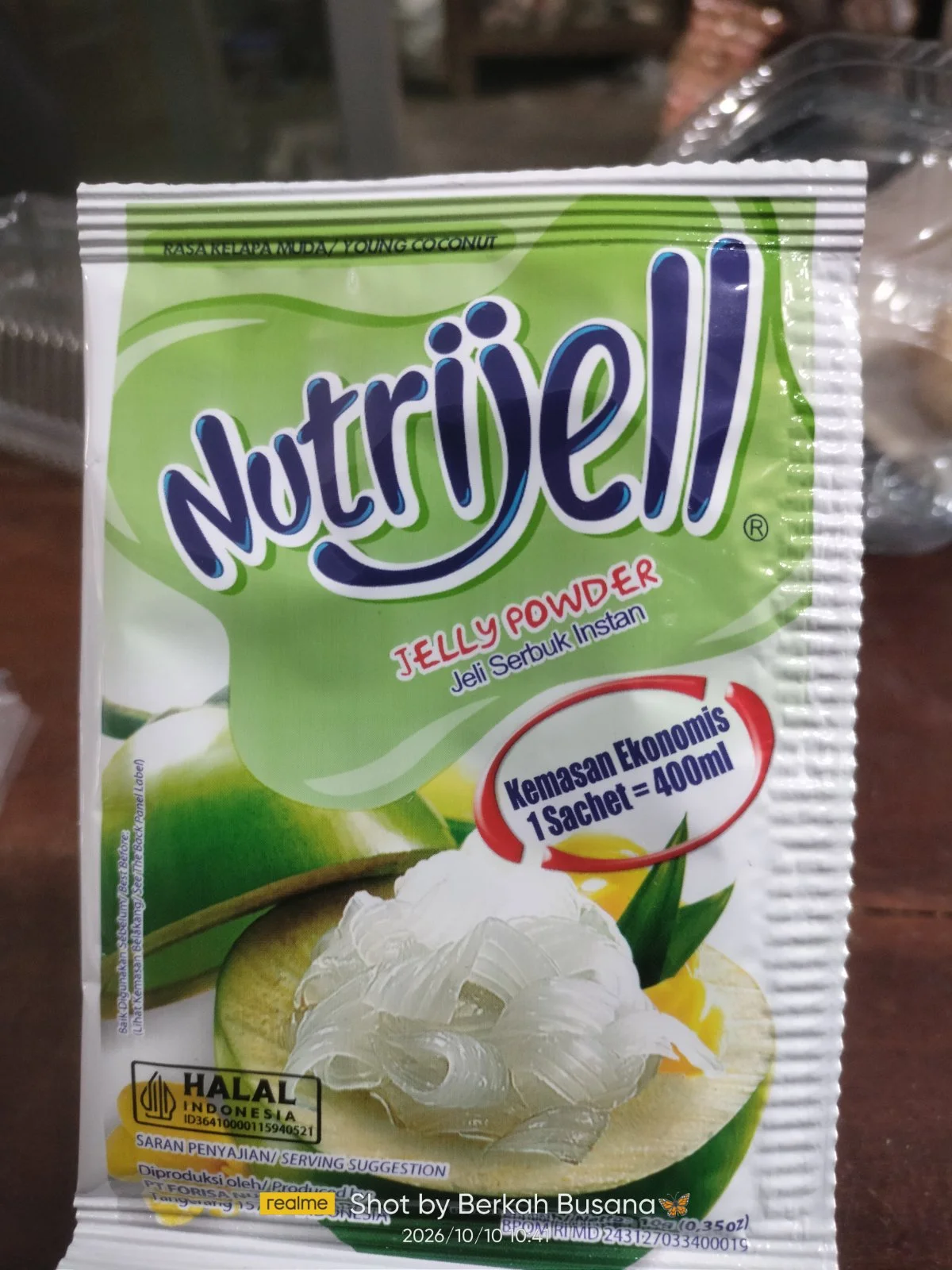 Nutrijell rasa kelapa muda