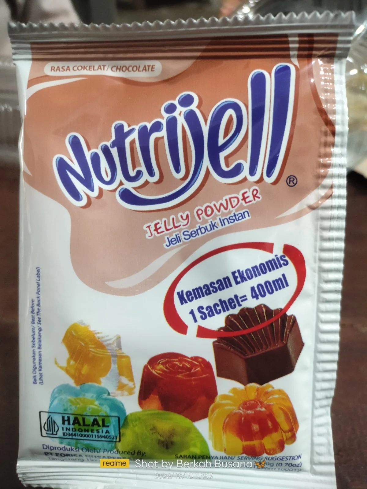 Nutrijell rasa coklat